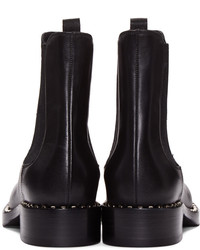 Miu Miu Black Leather Chelsea Boots