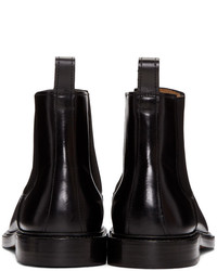 A.P.C. Black Leather Chelsea Boots