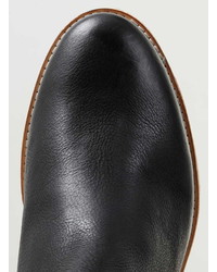 Union Black Leather Chelsea Boots