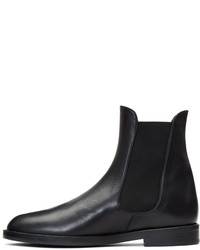 Ann Demeulemeester Black Leather Chelsea Boots