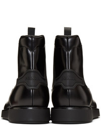 Prada Black Leather Chelsea Boots