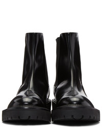 Yang Li Black Leather Chelsea Boots