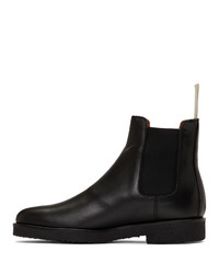 Woman by Common Projects Black Leather Chelsea Boots