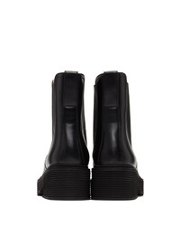 Marni Black Leather Chelsea Boots