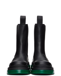 Bottega Veneta Black Leather Chelsea Boots