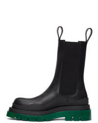 Bottega Veneta Black Leather Chelsea Boots