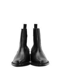 Toga Virilis Black Leather Chelsea Boots