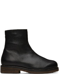 Lemaire Black Leather Chelsea Boots
