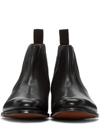 Grenson Black Leather Declan Chelsea Boots