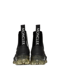 Moncler Black Leather Hanya Boot