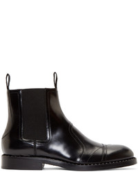 Jimmy Choo Black Leather James Chelsea Boots