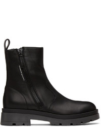 Giuseppe Zanotti Black Leather Noble Boots