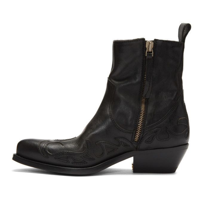 Golden Goose Black Limited Edition Santiago Boots, $563 | SSENSE ...