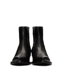Saint Laurent Black Lukas Boots