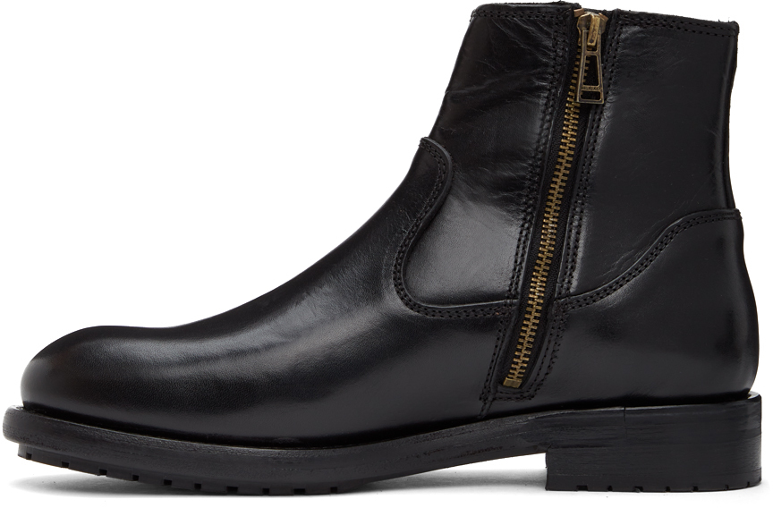 Belstaff Black Markham Chelsea Boots, $233 | SSENSE | Lookastic