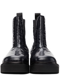 Marni Black Padded Chelsea Boots
