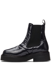 Marni Black Padded Chelsea Boots