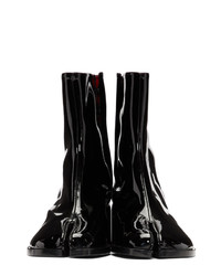 Maison Margiela Black Patent Tabi Boots