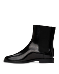 Maison Margiela Black Patent Tabi Chelsea Boots