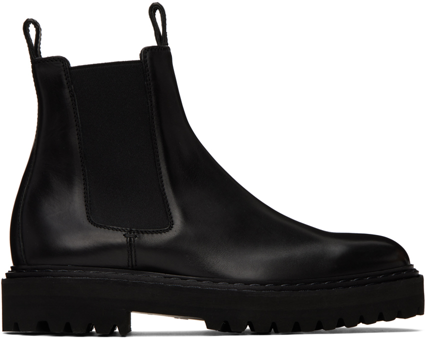 Officine Creative Black Pistols 003 Chelsea Boots, $700 | SSENSE ...