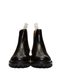 Common Projects Black Polished Chelsea Boots