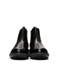 Prada Black Rois Chelsea Boots