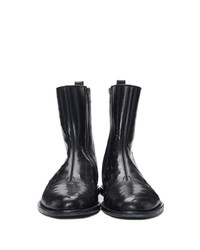 Ann Demeulemeester Black Slits Zip Up Boots