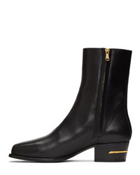 Amiri Black Square Toe Chelsea Boots