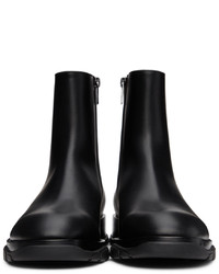 Alexander McQueen Black Swilly Zip Up Boots