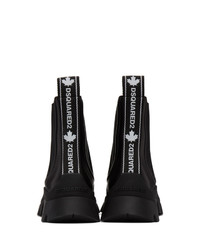 DSQUARED2 Black Tape Chelsea Boots