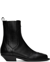 Balmain Black Tery Chelsea Boots