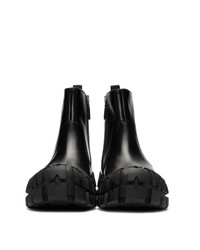 Prada Black Wheel Sole Zip Boots