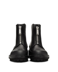 DSQUARED2 Black William Flat Zip Boots
