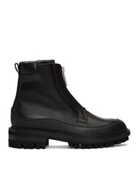 DSQUARED2 Black William Flat Zip Boots