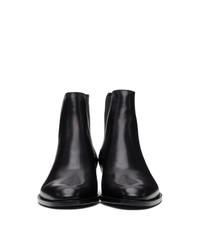 Saint Laurent Black Wyatt Chelsea Boots