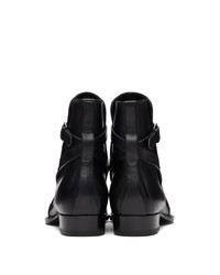 Saint Laurent Black Wyatt Jodhpur Boots