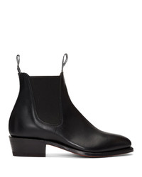 R.M. Williams Black Yearling Chelsea Boots