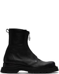 AMI Alexandre Mattiussi Black Zipped Boots