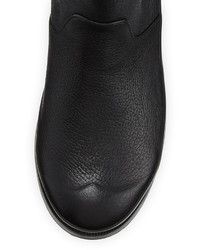 Hunter Boot Original Grained Leather Chelsea Boot Black