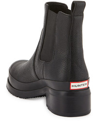 Hunter Boot Original Leather Chelsea Boot Black
