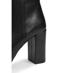 Boohoo Boutique Sarah Block Heel Leather Boot