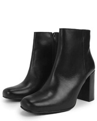 Boohoo Boutique Sarah Block Heel Leather Boot