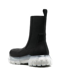 Rick Owens Bozo Leather Tractor Boots