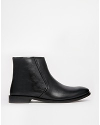 Asos Brand Chelsea Boots In Leather