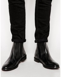 Asos Brand Chelsea Boots In Leather