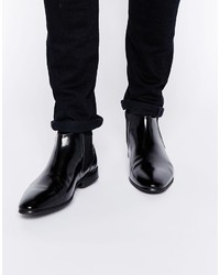 Asos Brand Chelsea Boots In Leather