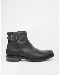 Asos Brand Chelsea Boots With Shearling Look Lining
