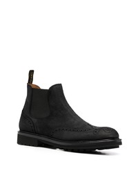 Doucal's Brogue Embellished Ankle Boots