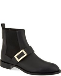 Roger Vivier Buckle Leather Chelsea Boots