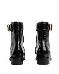 Gucci Buckle Strap Ankle Boots